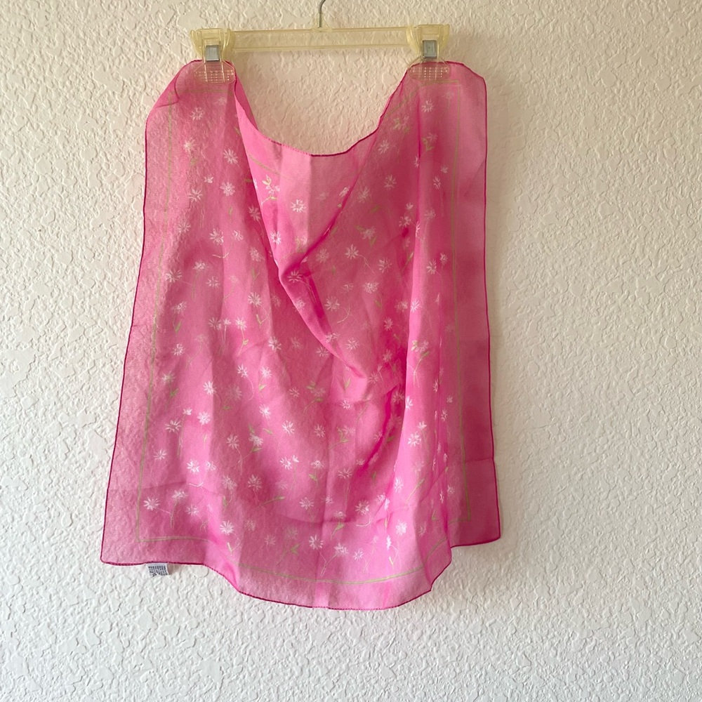 Vintage Italian Pink Scarf